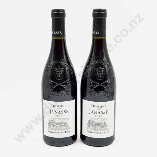 2 Bottles French 2016 Domaine De La Janasse Chateauneuf Du Pape