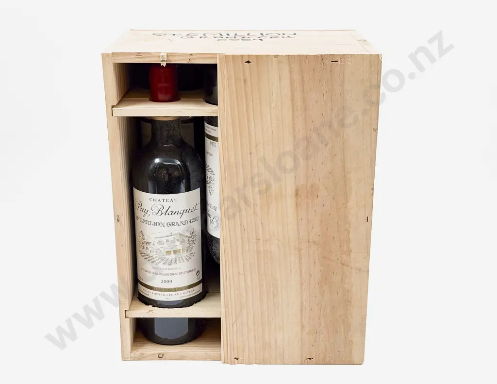 6 Bottles French 2009 Château Puy-Blanquet St Emilion Crand-Cru (in unopened crate) Image 1++