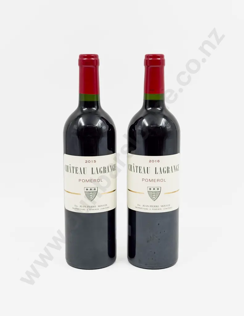 2 Bottles French 2015 Château Lagrange Pomerol Image 1++
