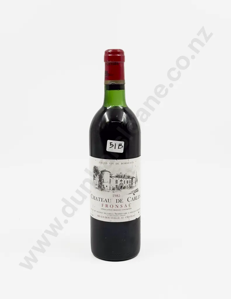 1 Bottle French 1985 Chateau de Carles Fronsac Image 1++