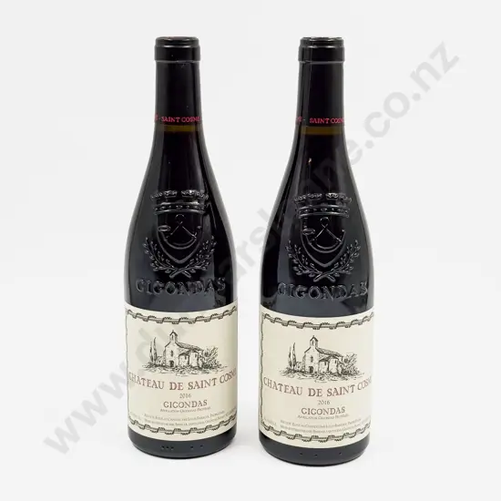 2 Bottles French 2016 Château de Saint Cosme Gigondas