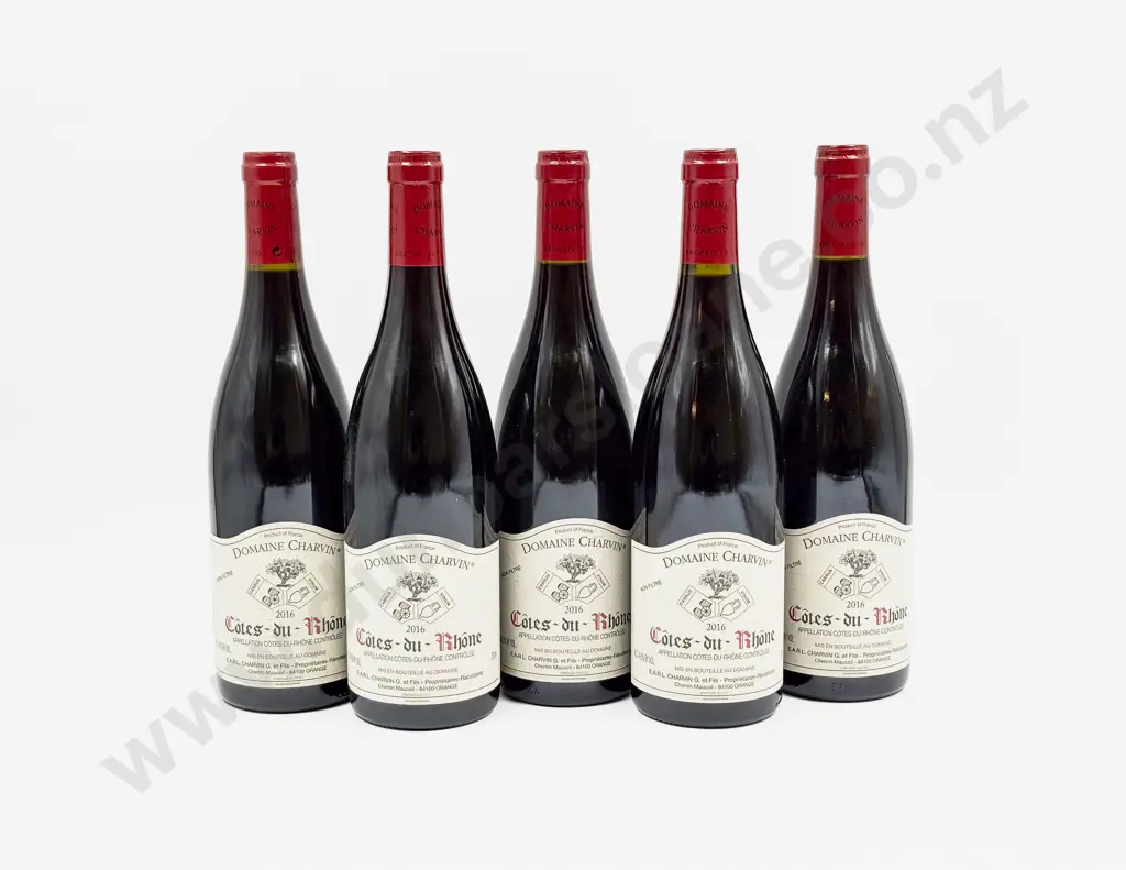 5 Bottles French 2016 Domaine Charvin Côtes-du Rhône Image 1++