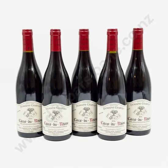 5 Bottles French 2016 Domaine Charvin Côtes-du Rhône