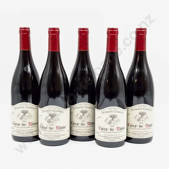 5 Bottles French 2016 Domaine Charvin Côtes-du Rhône