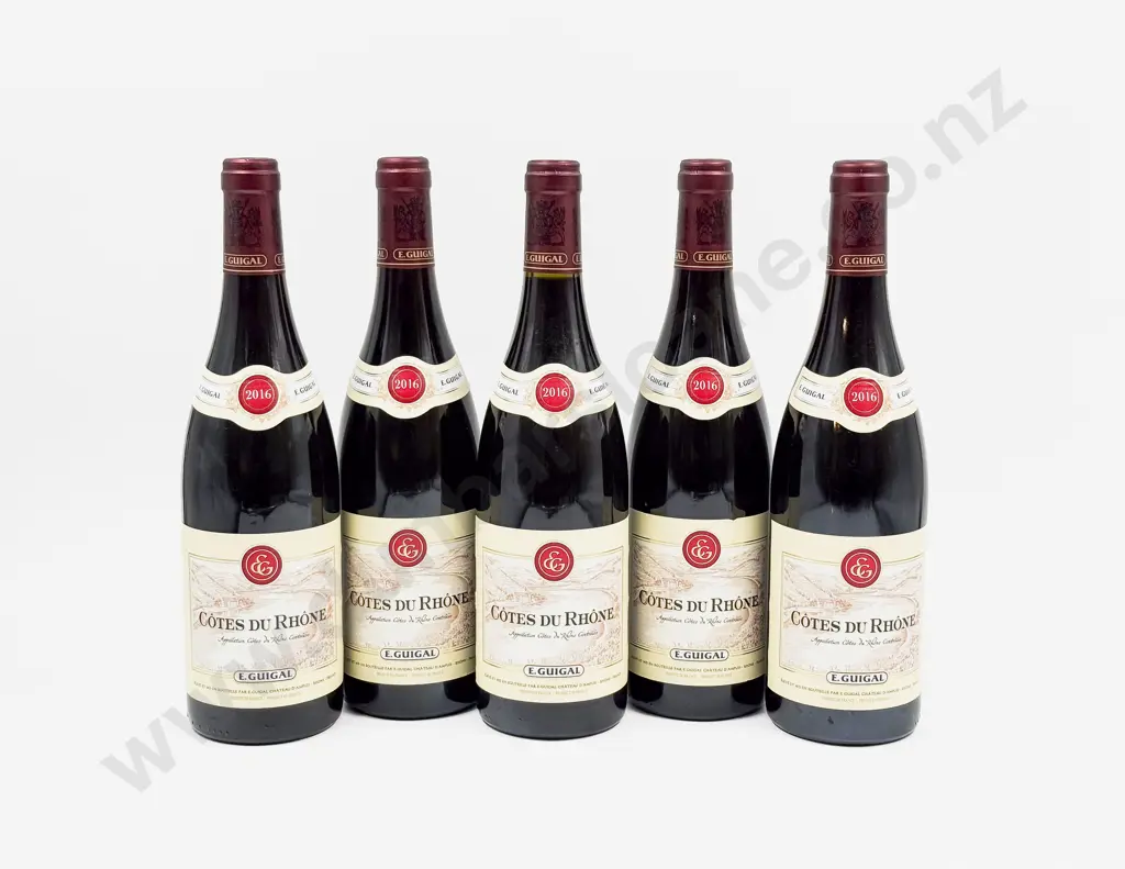 5 Bottles French 2016 E Guigal Côtes-du-Rhône Image 1++