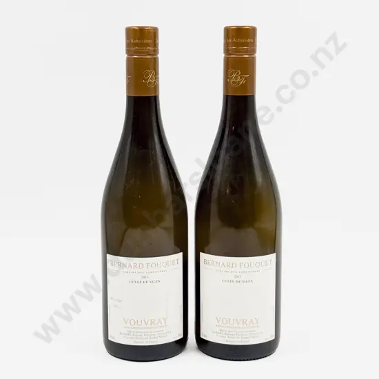 2 Bottles French 2015 Bernard Fouquet Cuvée de Silex Vouvray