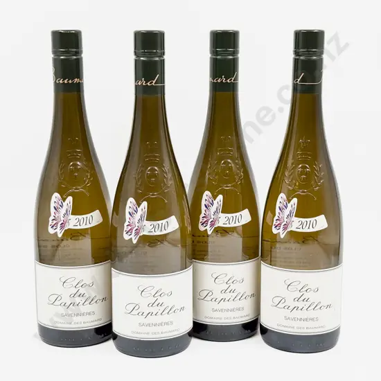4 Bottles French 2010 Domaine des Baumard Clos du Papillon Savennières