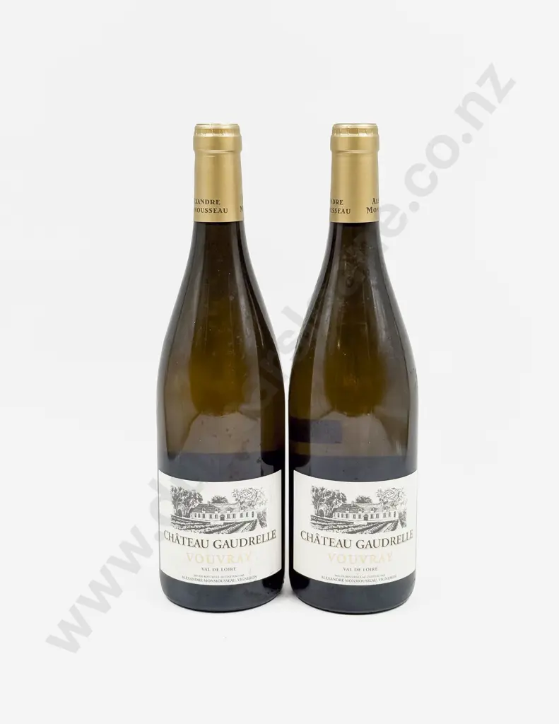 2 Bottles French 2015 Château Gaudrelle Vouvray Image 1++