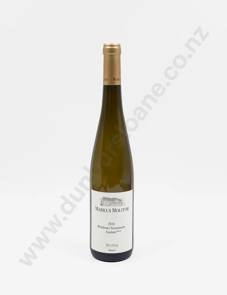 1 bottle German 2016 Markus Molitor Wehlener Sonnenuhr Ries Auslese “3 star” LONG GOLD KAP Image 1++