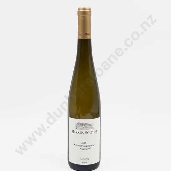 1 bottle German 2016 Markus Molitor Wehlener Sonnenuhr Ries Auslese “3 star” LONG GOLD KAP