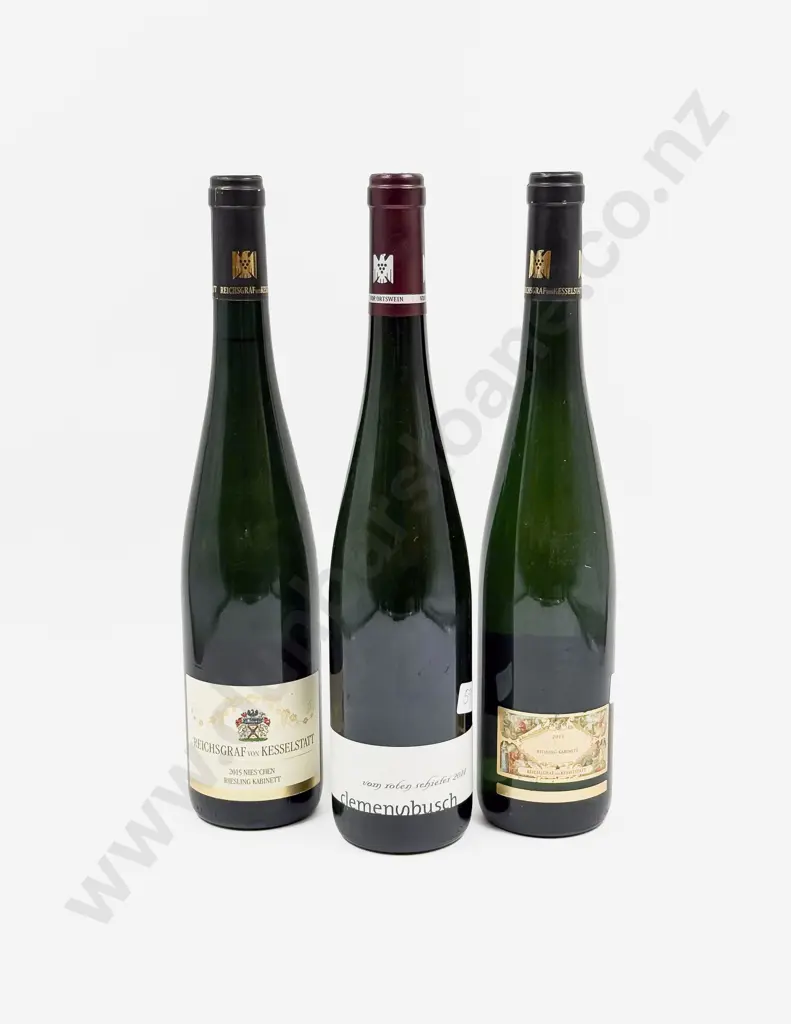 3 Bottles Assorted German White Wine Varieties Image 1++