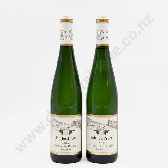 2 Bottles German 2016 Joh Jos Prüm Bernkasteler Badstube Kabinett
