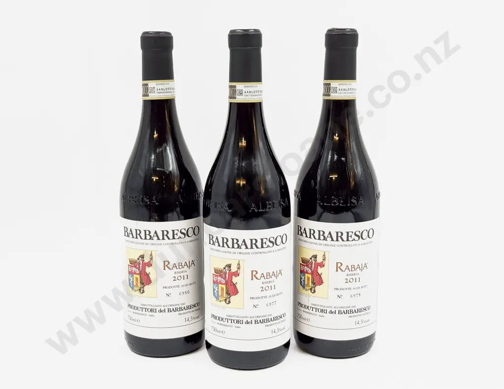 3 Bottles Italian 2011 Barbaresco Rabaja Riserva Image 1++