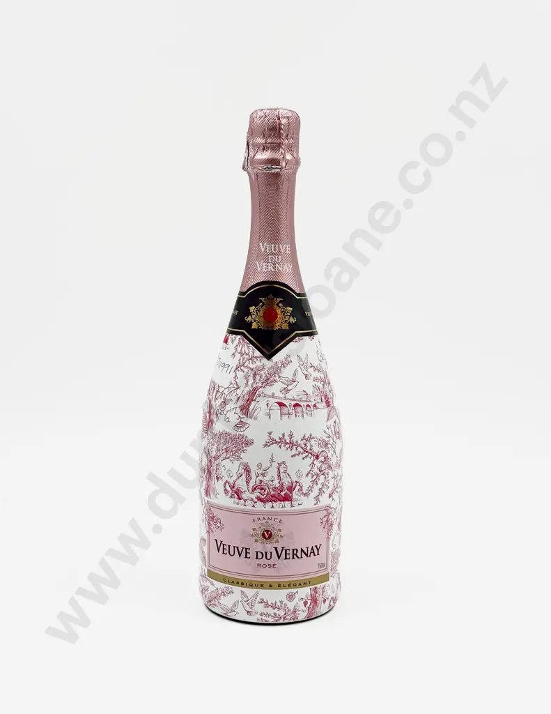 1 bottle Veuve du Vernay “ROSE” Champagne Limited Edition Commemorative Bottling Image 1++