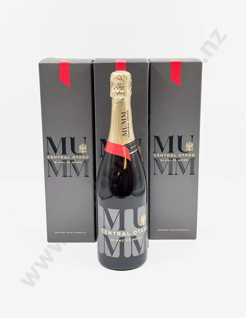 3 bottles NZ MUMM Central Otago Blanc de Noirs (presentation boxed) Image 1++