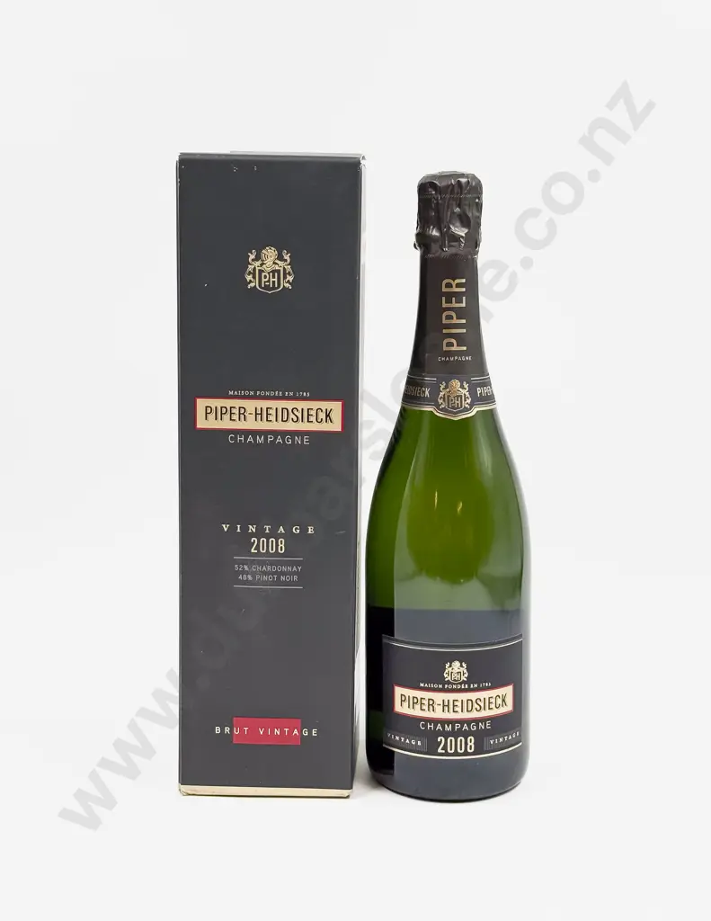 1 Bottle French 2008 Piper-Heidsieck Champagne (boxed) Image 1++
