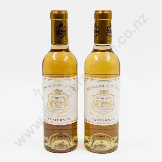 2 Bottles French 2015 Château Doisy-Védrines Sauternes 375ml