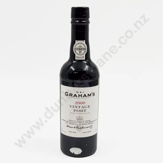 1 Bottle Portuguese 2000 W & J Graham's Vintage Port 375ml