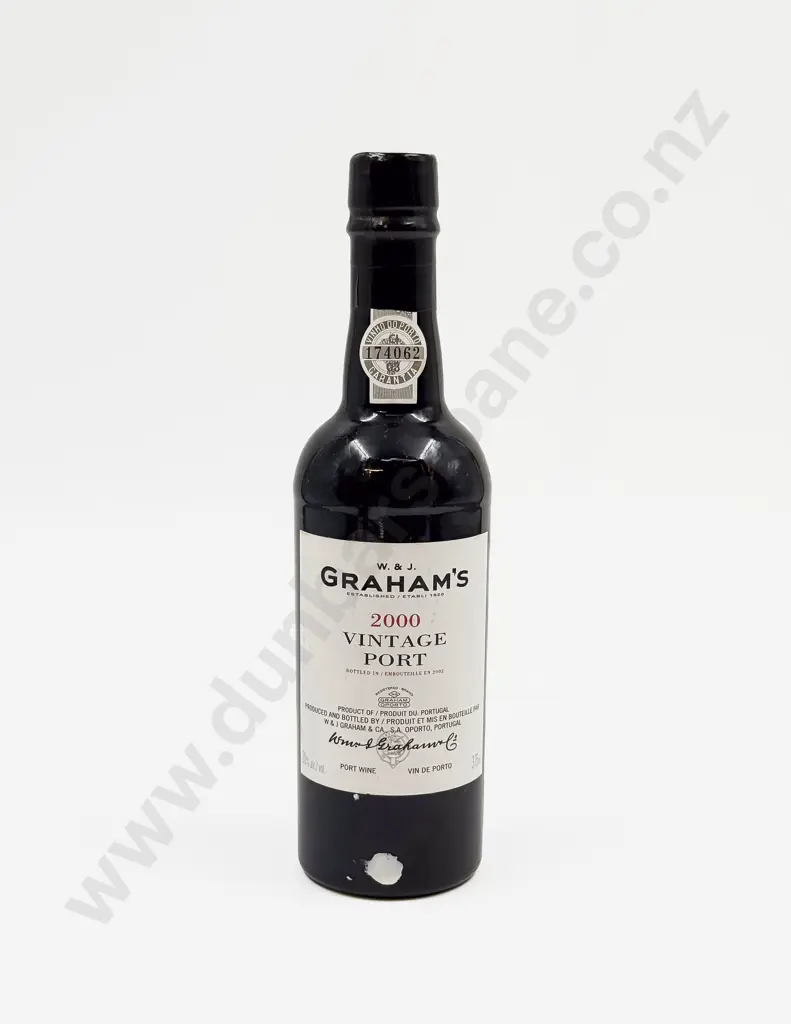 1 Bottle Portuguese 2000 W & J Graham's Vintage Port 375ml Image 1++