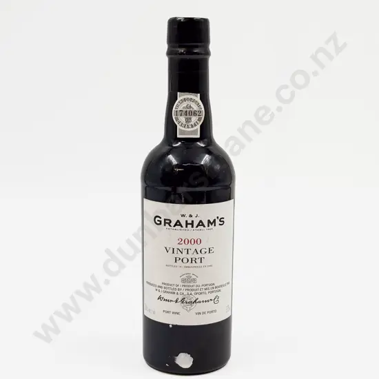 1 Bottle Portuguese 2000 W & J Graham's Vintage Port 375ml