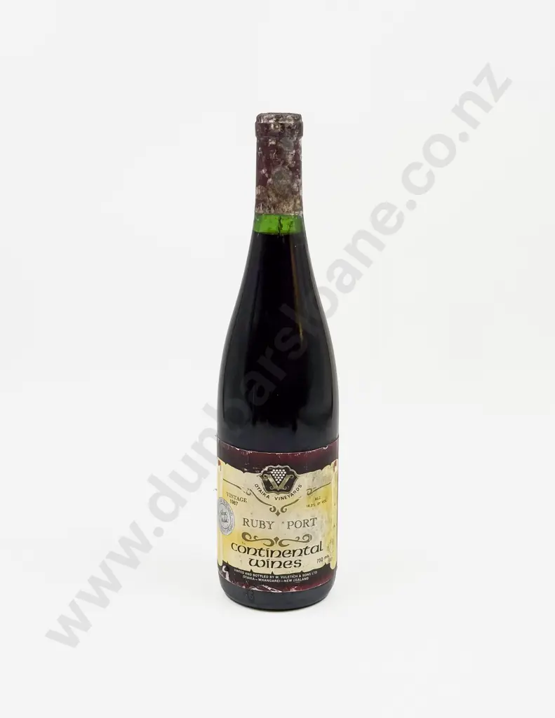 1 Bottle Vintage 1987 Continental Wines Ruby Port Image 1++