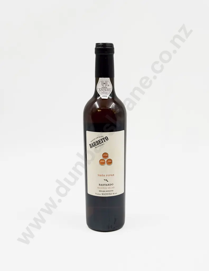 1 bottle Spain Barbeito 10 year old “BASTARDO” Tres Pipas Reserva Velha Maderia 19% Image 1++
