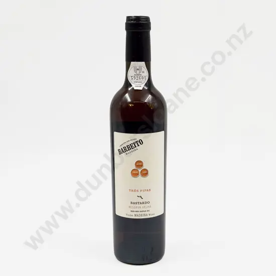 1 bottle Spain Barbeito 10 year old “BASTARDO” Tres Pipas Reserva Velha Maderia 19%