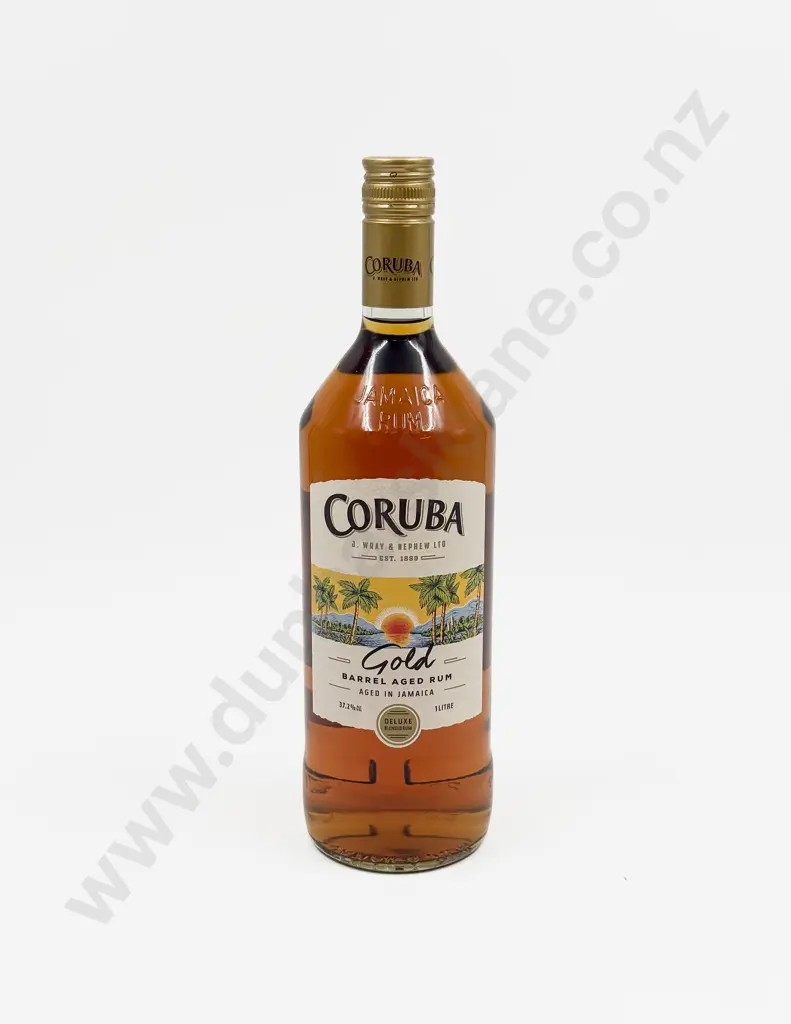 1 bottle J. Wray & Nephew Ltd Coruba “GOLD” Deluxe Edition Barrel Aged Jamaica Rum 1litre 37.2% Image 1++
