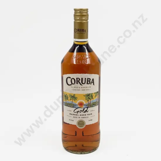 1 bottle J. Wray & Nephew Ltd Coruba “GOLD” Deluxe Edition Barrel Aged Jamaica Rum 1litre 37.2%