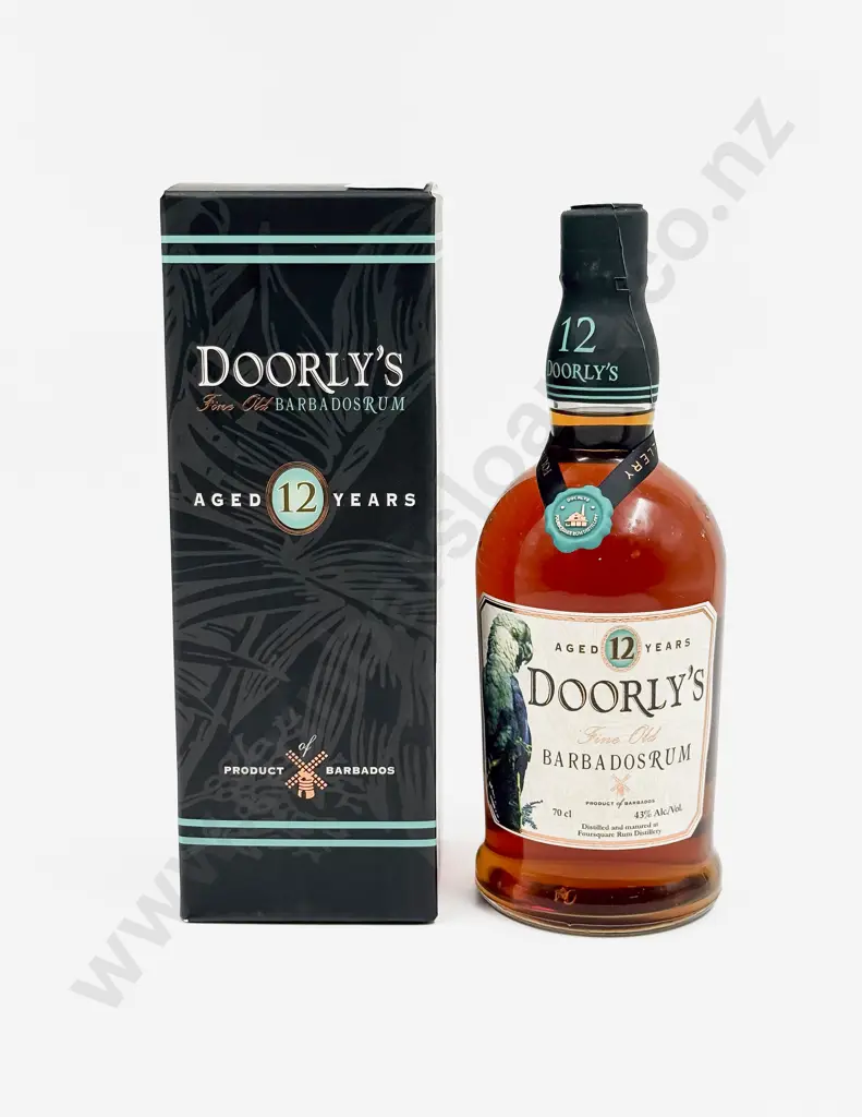 1 Bottle Doorly's Fine Old Barbados Rum Aged 12 Years 700ml (boxed) Image 1++