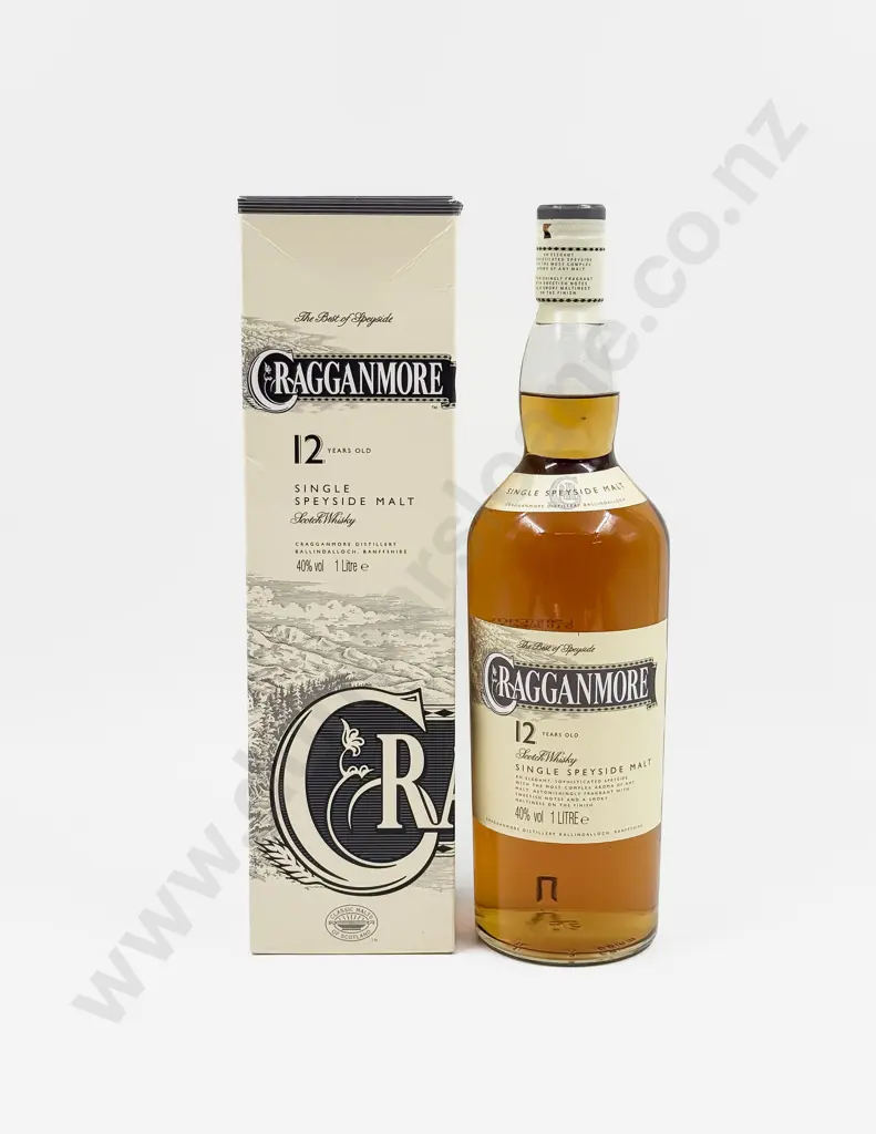 1 Bottle Cragganmore 12 Years Old Single Speyside Malt Scotch Whisky 1l (boxed) Image 1++