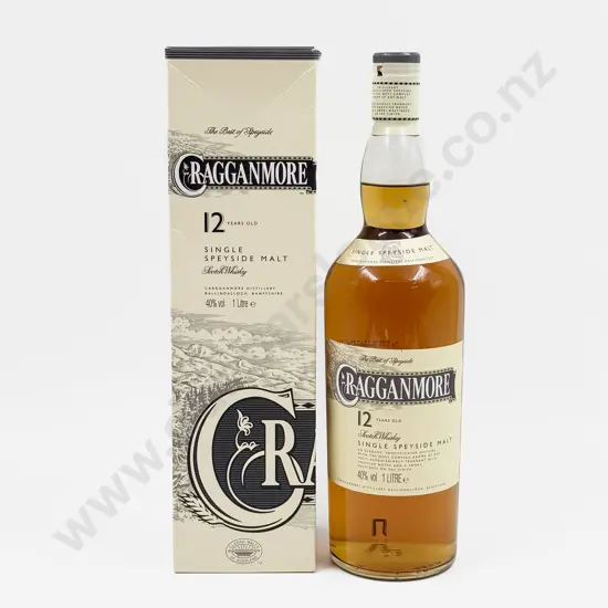 1 Bottle Cragganmore 12 Years Old Single Speyside Malt Scotch Whisky 1l (boxed)