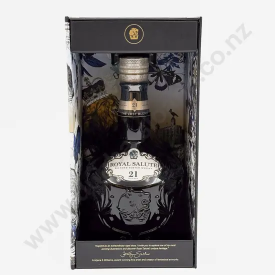 1 bottle Scotch Whisky 21 Year Old The Royal Gun “ROYAL SALUTE” 700ml 40%