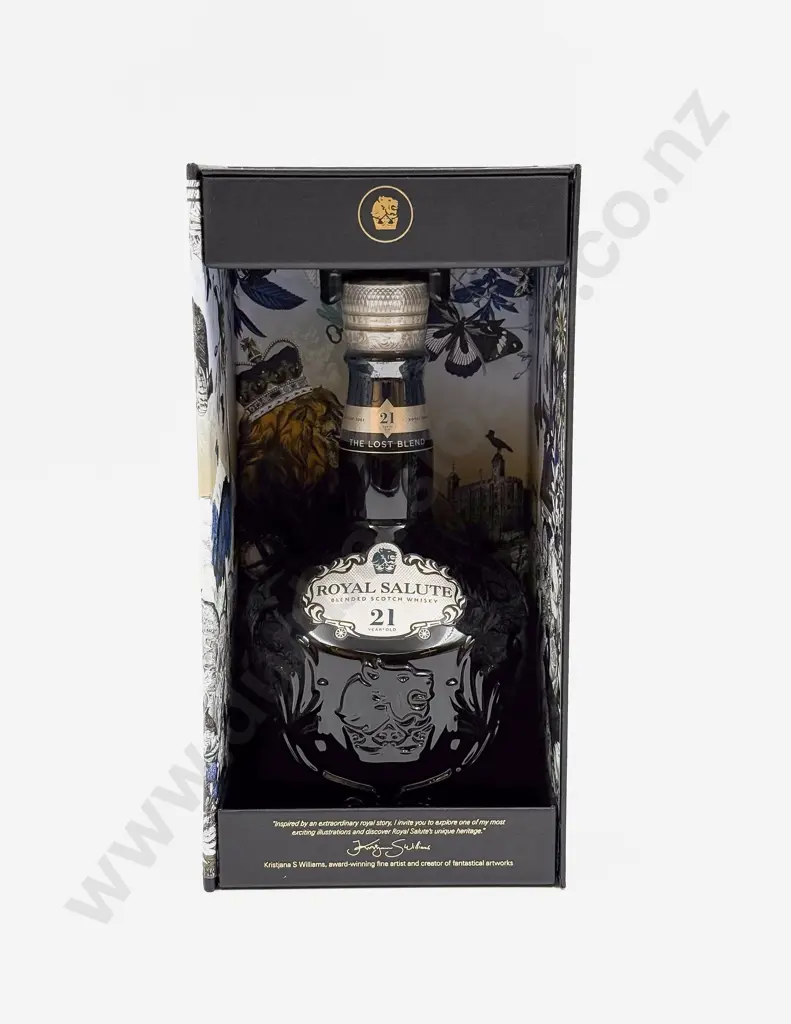 1 bottle Scotch Whisky 21 Year Old The Royal Gun “ROYAL SALUTE” 700ml 40% Image 1++