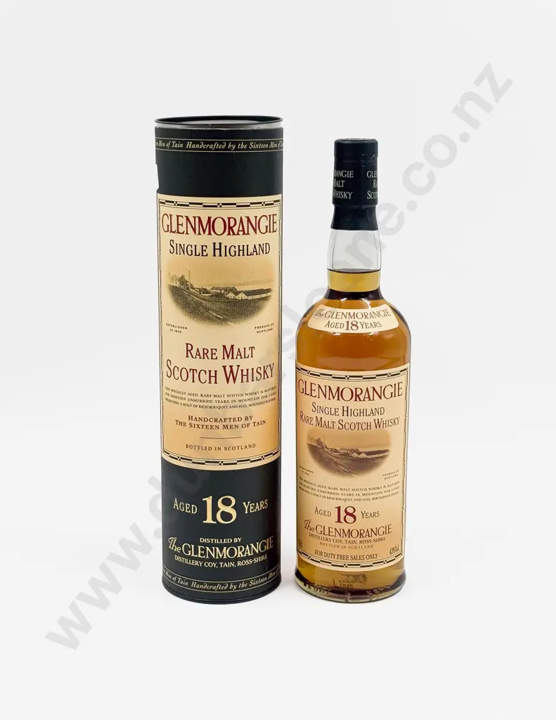 1 Bottle Glenmorangie Single Highland Rare Malt Scotch Whisky Aged 18 Years 750ml (boxed) Image 1++
