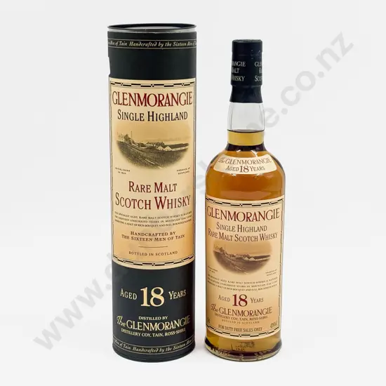 1 Bottle Glenmorangie Single Highland Rare Malt Scotch Whisky Aged 18 Years 750ml (boxed)
