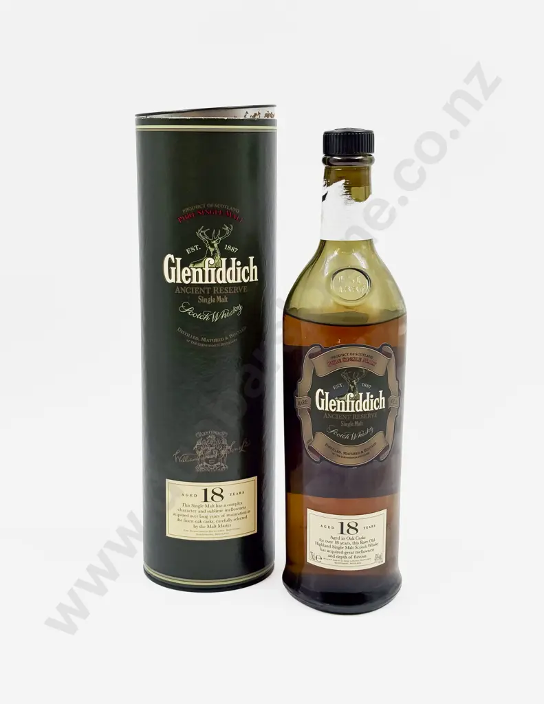 1 Bottle Glenfiddich Ancient Reserve Single Malt Scotch Whisky Aged 18 Years (boxed) Image 1++