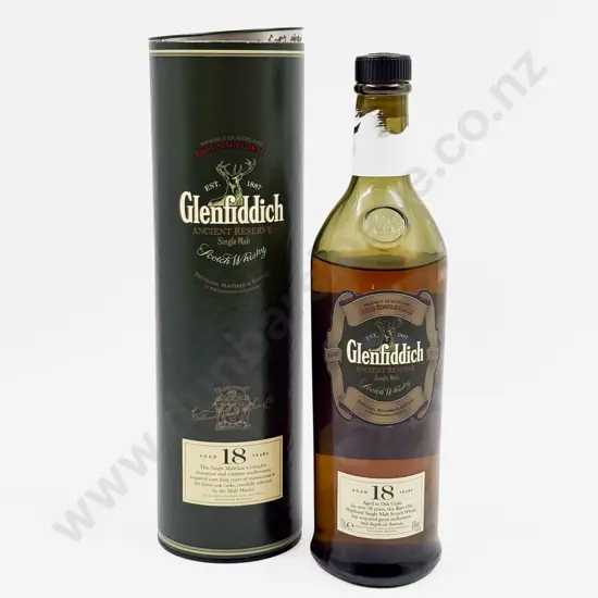1 Bottle Glenfiddich Ancient Reserve Single Malt Scotch Whisky Aged 18 Years (boxed)
