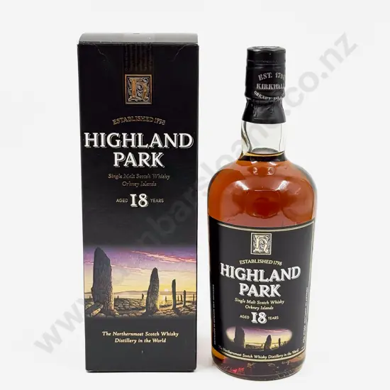 1 Bottle Highland Park Single Malt Scotch Whisky Aged 18 Years 700ml (boxed)