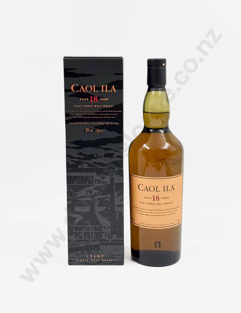 1 Bottle Caol Ila Islay single Malt Scotch Whisky Aged 18 Years 1l (boxed) Image 1++