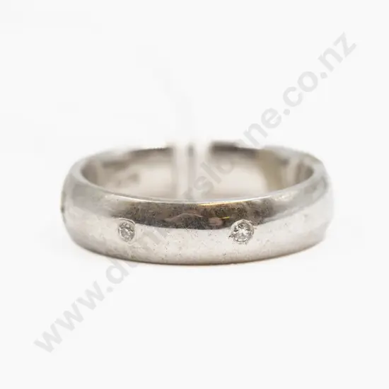 S/S Four Stone Cubic Zirconia Band Ring