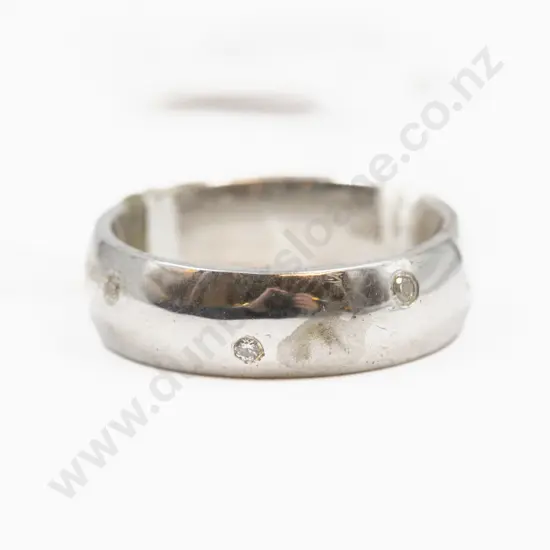 S/S Four Stone Cubic Zirconia Band Ring