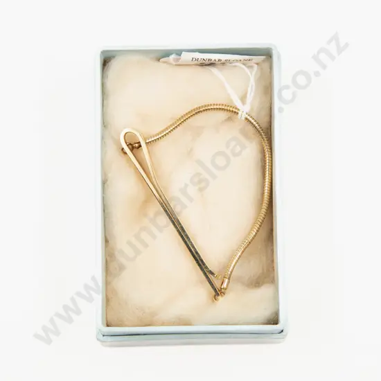 9ct Engraved Tie Clip