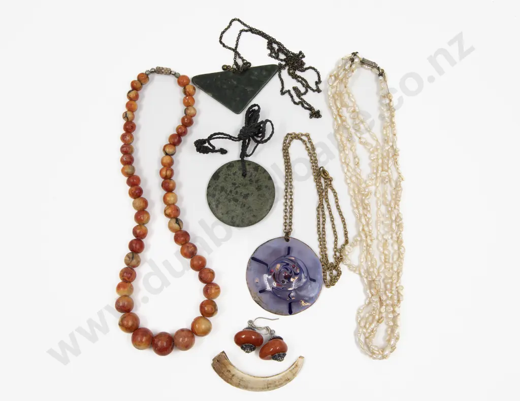 Multi Strand Fresh Water Pearl Necklace with Assorted Jewellery Image 1++