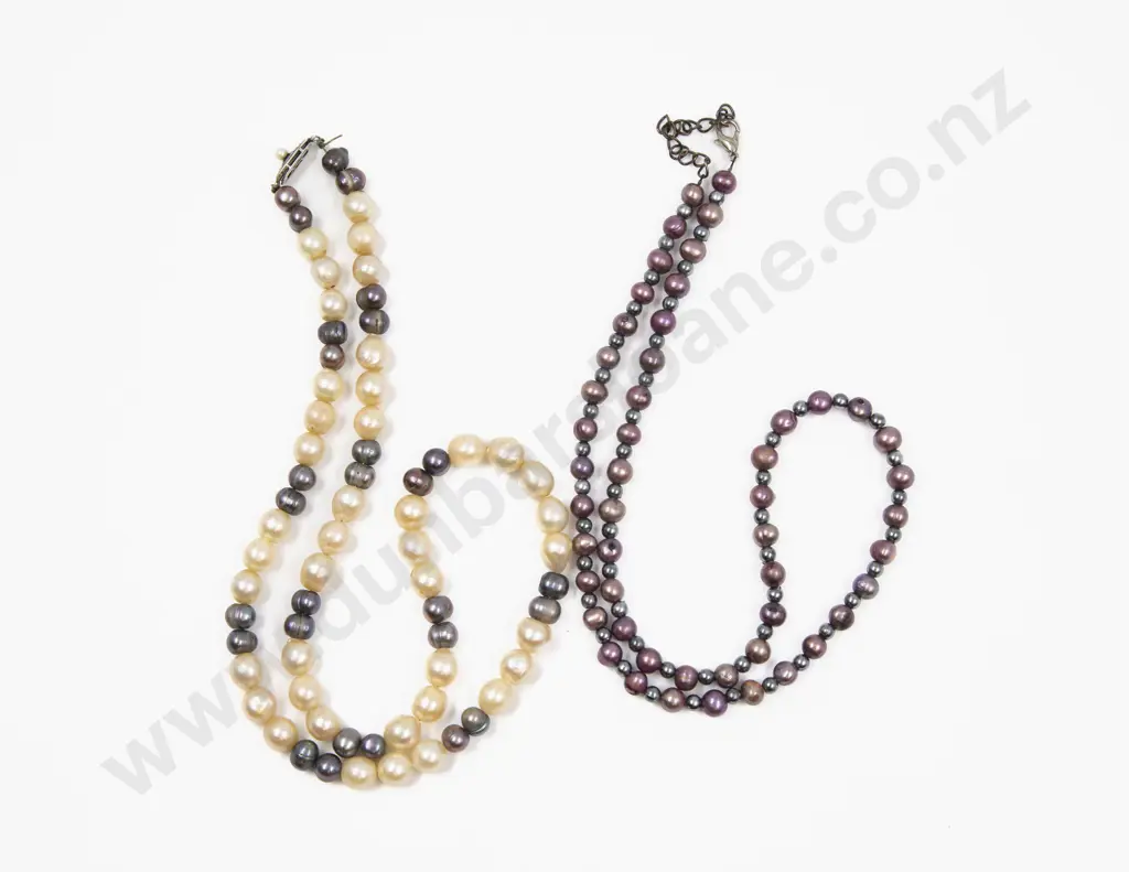 Single Strand Fresh Water Pearl Necklace and Other Image 1++