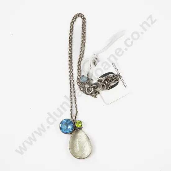 A&C Oslo S/S Gem Set Pendant on Neck Chain