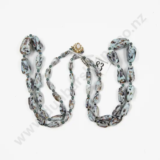 Two Murano Glass Bead Necklaces