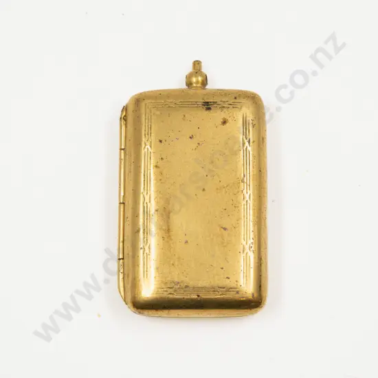 Gold Plated Double Sovereign Holder