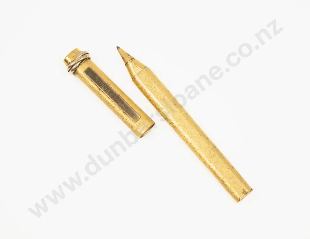 Vintage Cartier Vendome Gold Plated Ball Point Pen Image 1++