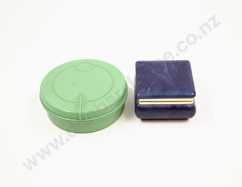 Vintage Bakelite and Alabaster Trinket Boxes Image 1++
